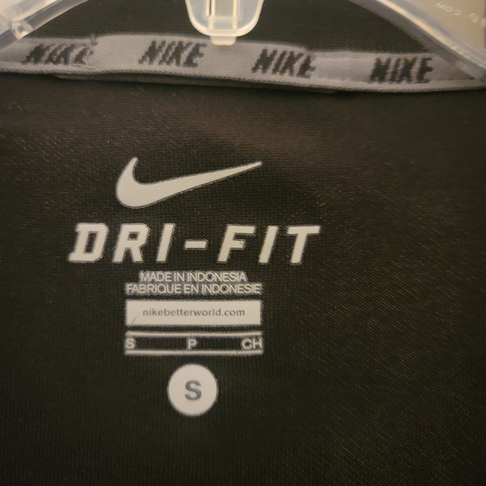 Nike Dri-Fit Track Jacket Men's S fits up to 44" chest EUC Unisex chest stripe - Picture 3 of 5